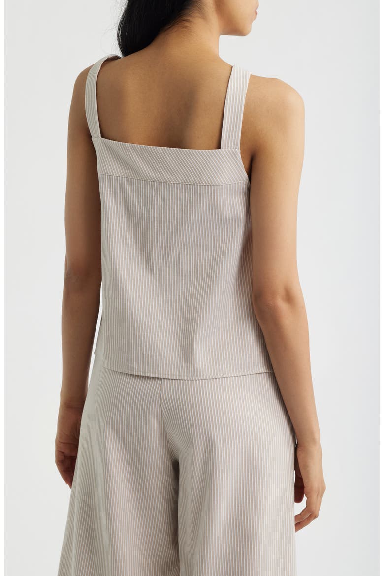 Pieced Relaxed Camisole, Alternate, color, ALMOND BUFF/ BRIGHT WHITE