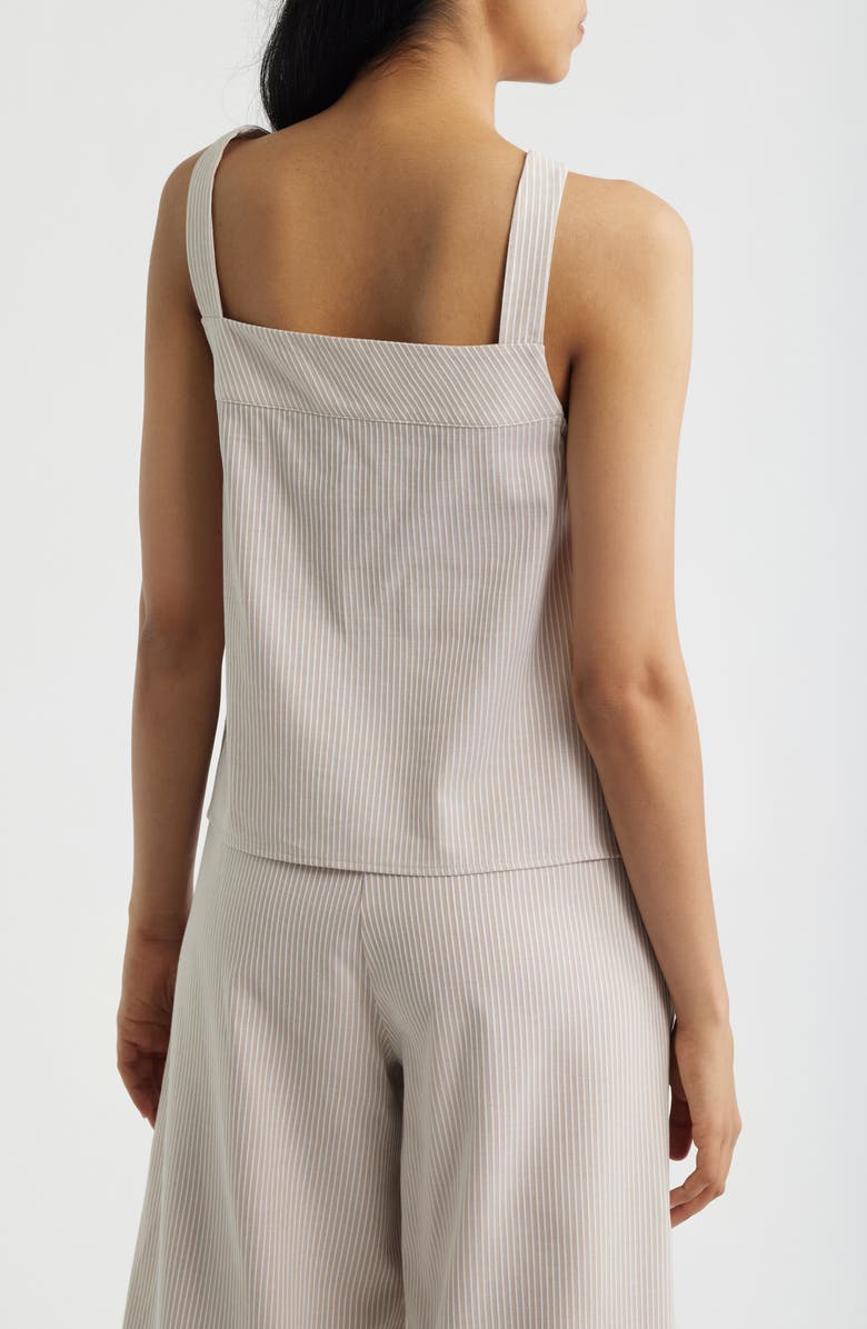 Bernardo Pieced Relaxed Camisole, Alternate, color, Almond Buff/ Bright White