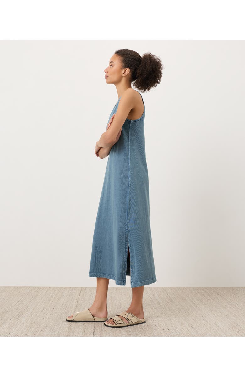 Pact Organic Cotton Weekends Tank Dress, Alternate, color, Washed Wedgewood Blue