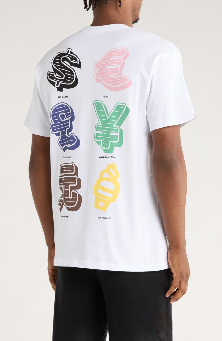 ICECREAM Cash Rules Graphic T-Shirt, Alternate, color, White