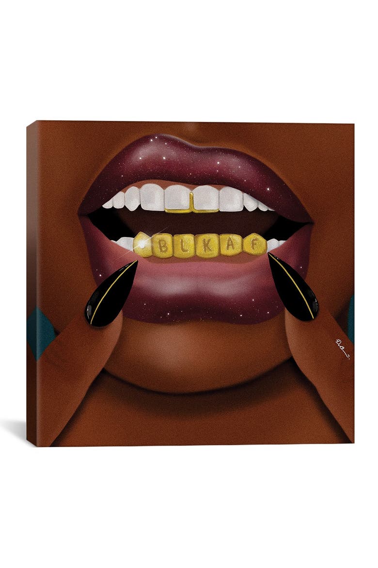 BLK AF by DeeLashee Artistry Canvas Wall Art - 26" x 26", Main, color, MULTI