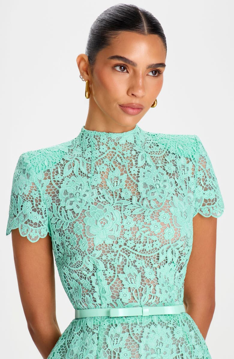 NADINE MERABI Milly Mint Lace Minidress, Alternate, color, Mint