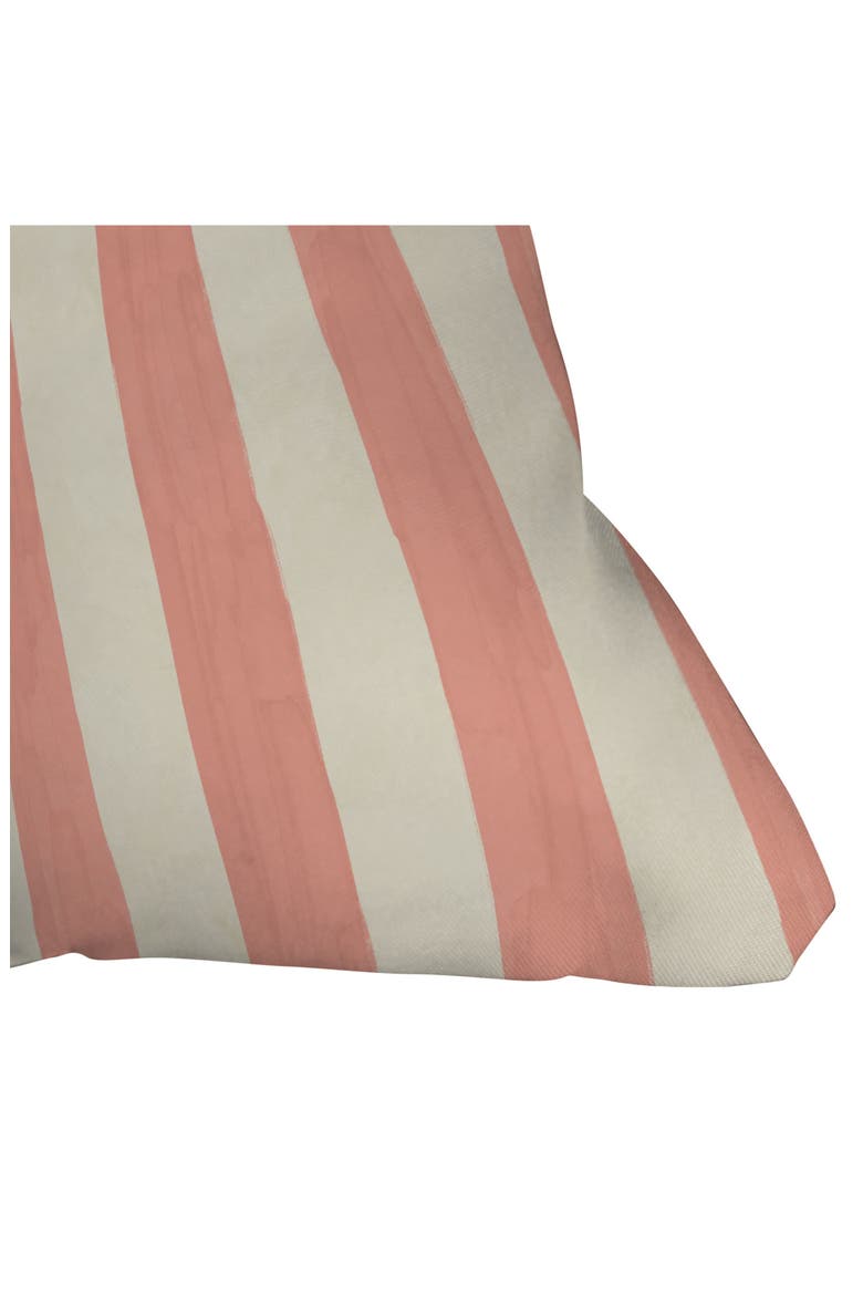 Stripe Square Throw Pillow, Alternate, color, PINK
