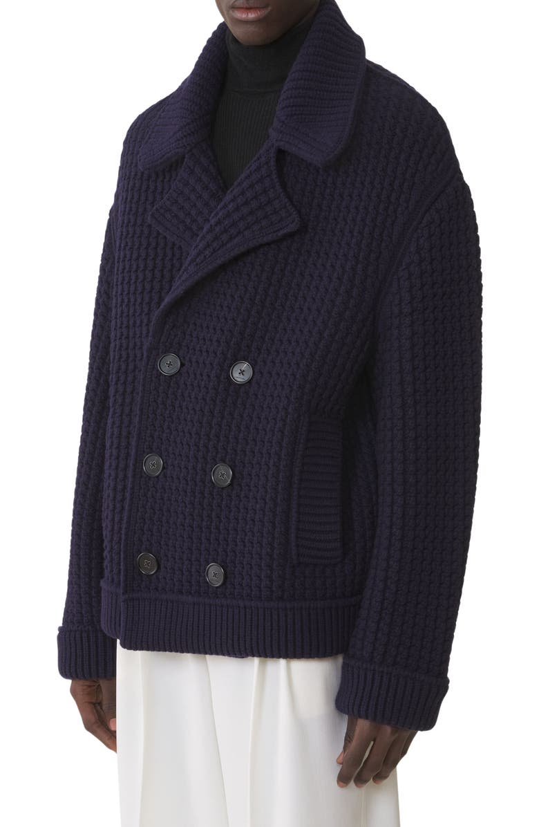 Lanvin Oversized Wool Pea Coat, Alternate, color,