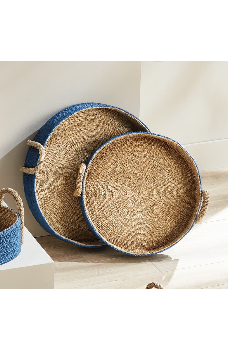 Napa Home 
Garden Tiana Seagrass Round Decorative Baskets Set of 2, Alternate, color, 