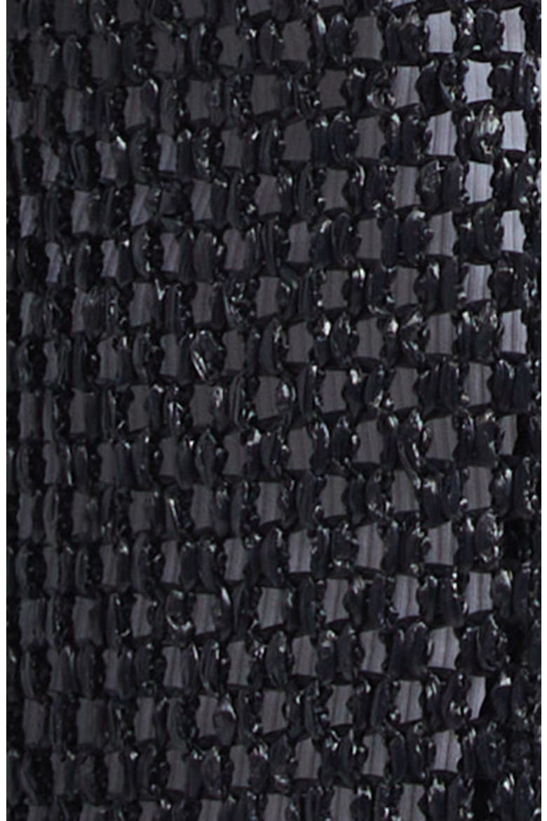 Portofino Double Breasted Raffia Mesh Sport Coat, Alternate, color, BLACK
