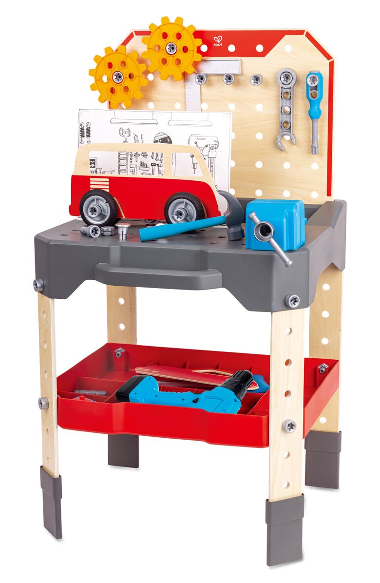 Hape Vehicle Service & Repair Workbench Playset, Main, color, Multi