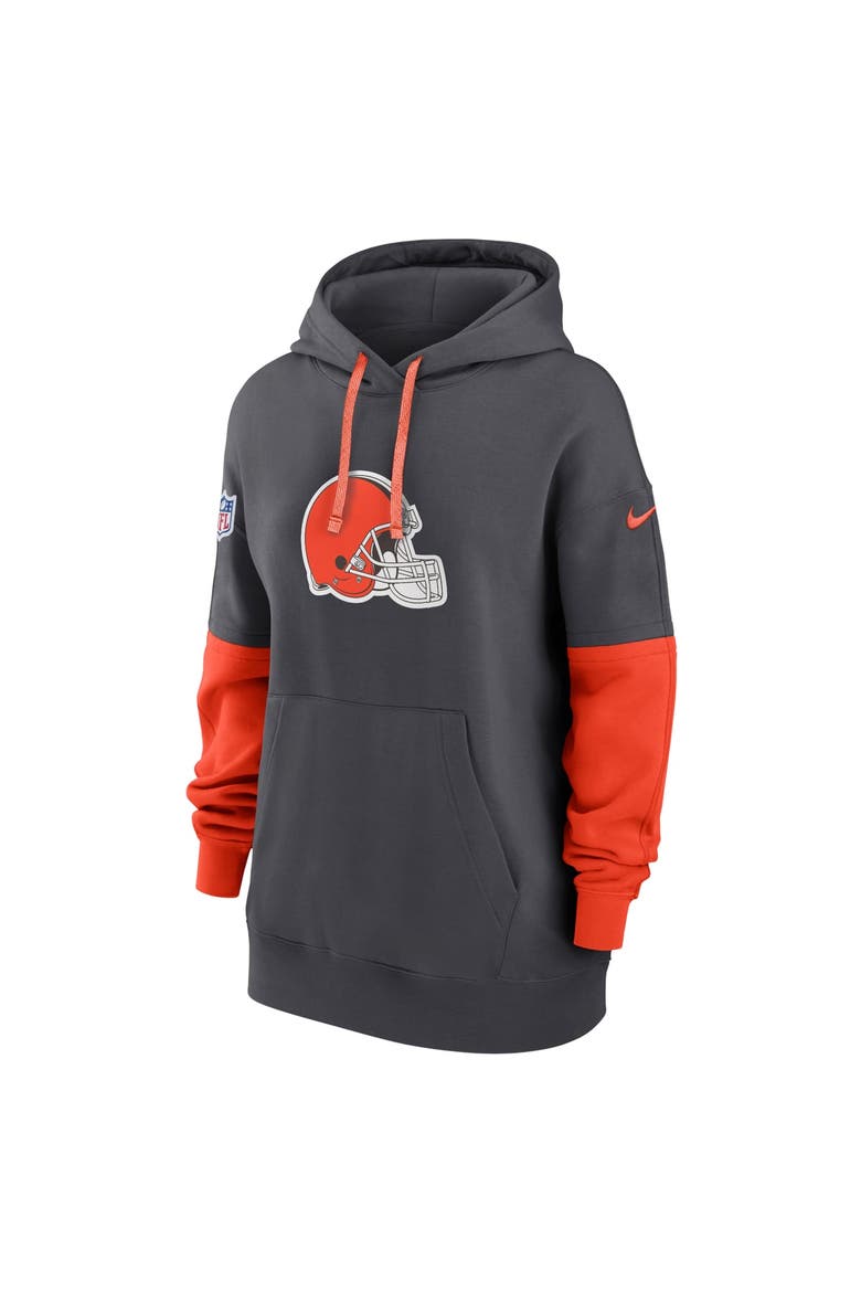 Women's Nike Anthracite Cleveland Browns Sideline Essential Hoodie, Alternate, color, Anthracite