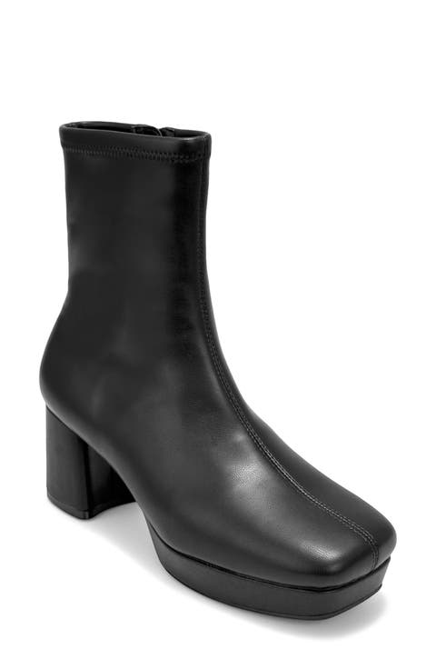 Sussex Faux Leather Platform Boot
