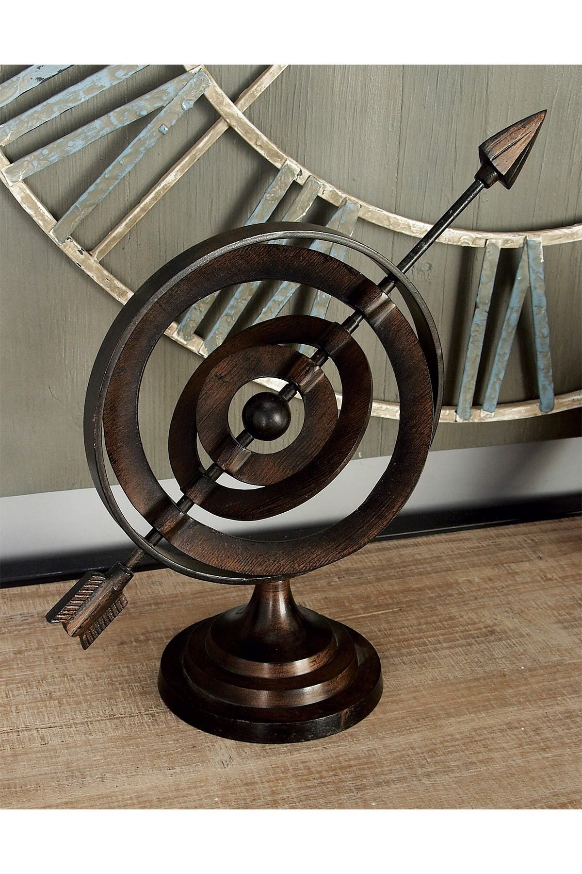 WILLOW ROW Industrial Brown Aluminum Armillary - 13
