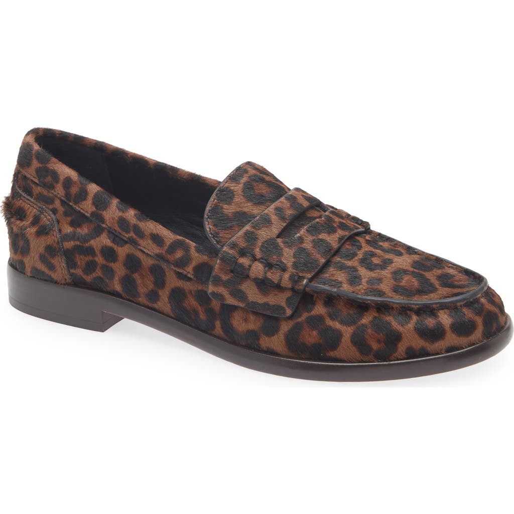 Rag & Bone Carter Genuine Calf Hair Penny Loafer In Brown
