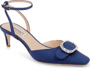 BADGLEY MISCHKA Odesza Kitten Heel Ankle Strap Pump