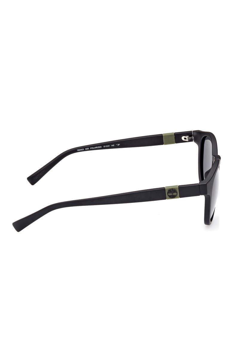 51mm Sunglasses, Alternate, color, MATTE BLACK / SMOKE POLARIZED