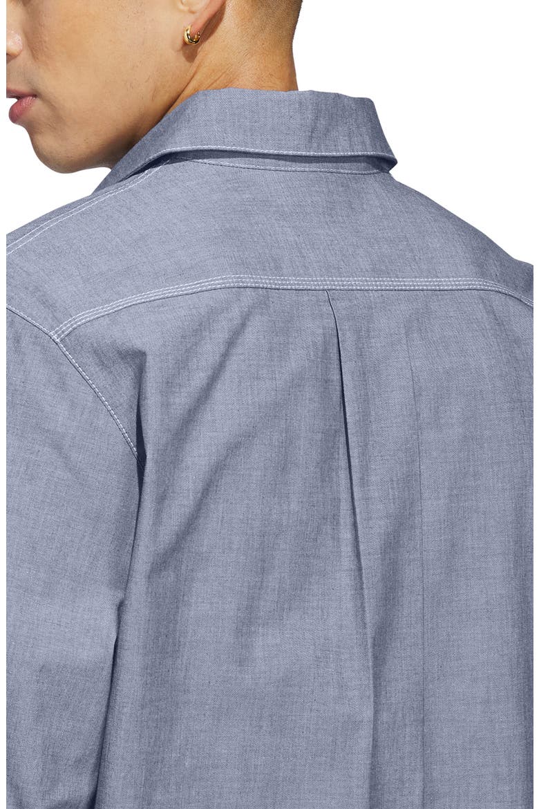 x Mark Gonzales Long Sleeve Button-Up Shirt, Alternate, color, AURORA IVY