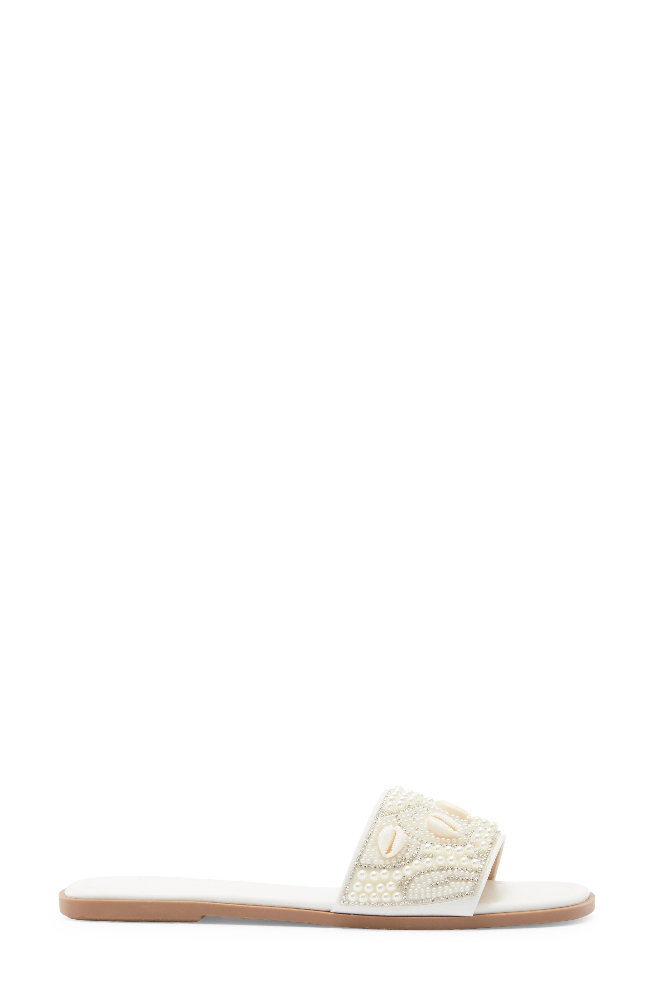 Rola Slide Sandal, Alternate, color, WHITE