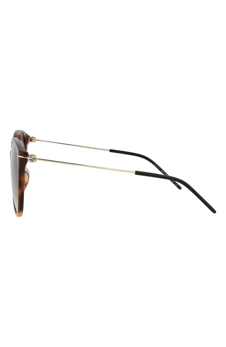 Gucci 58mm Cat Eye Sunglasses, Alternate, color, Havana Gold Brown