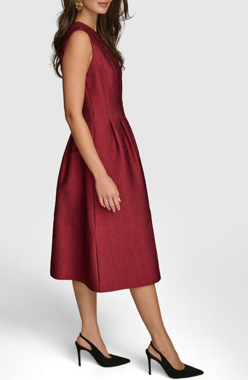 Donna Karan New York Pleated Metallic Sleeveless Dress In Multi