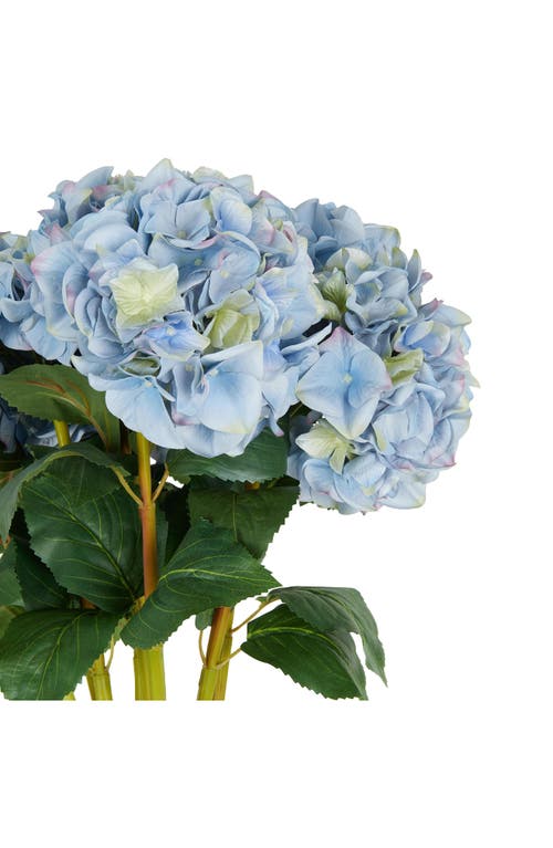 Sonoma Sage Home Set Of Eight Blue Hydrangea Artificial Flowers In Blue