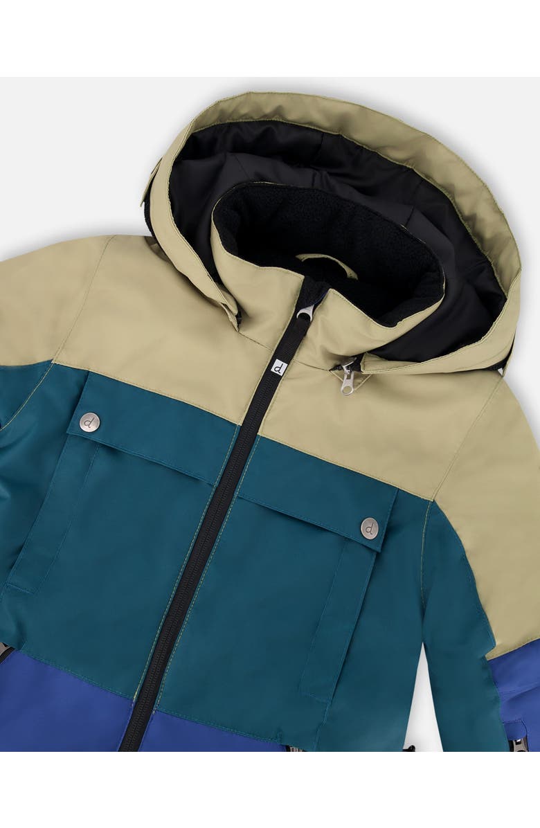 Deux par Deux One-Piece Teknik Snowsuit Colorblocked, Alternate, color, Navy Blue