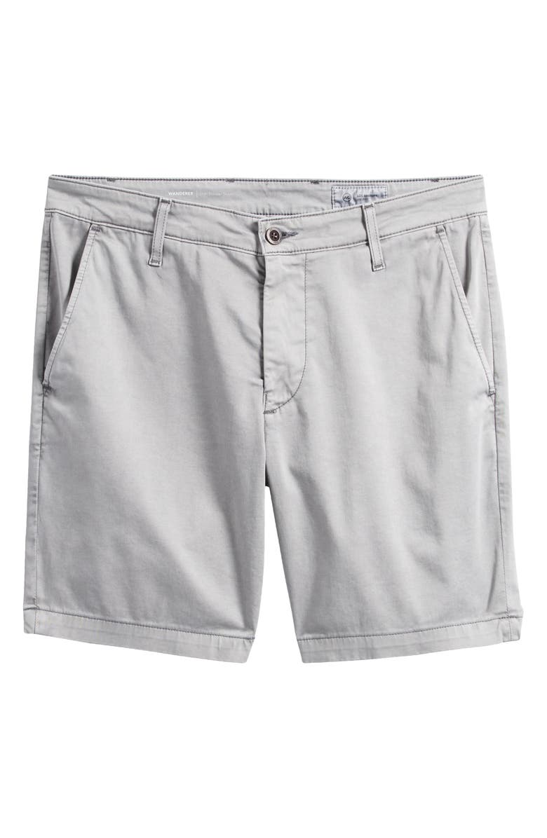 AG Wanderer 8.5-Inch Stretch Cotton Chino Shorts, Alternate, color, Sulfur Silver Phantom