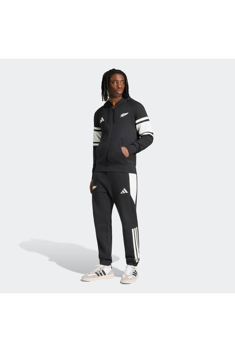 Men's adidas Black All Blacks Leisurewear Full-Zip Hoodie, Alternate, color, Black