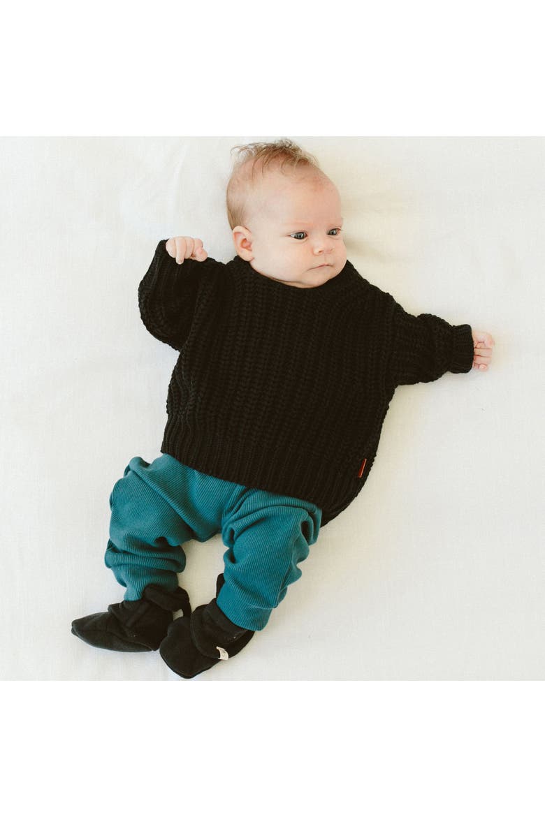 organic cotton chunky knit sweater, Alternate, color, shadow