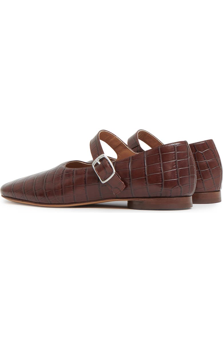 Mansur Gavriel Glove Mary Jane Flat, Alternate, color, Chocolate