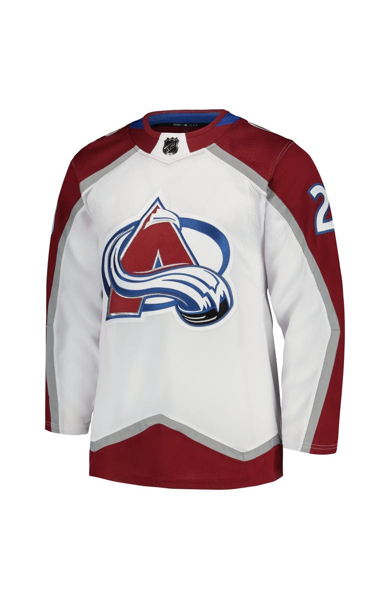 adidas Men's adidas Nathan MacKinnon White Colorado Avalanche Away Primegreen Authentic Player Jersey, Alternate, color,