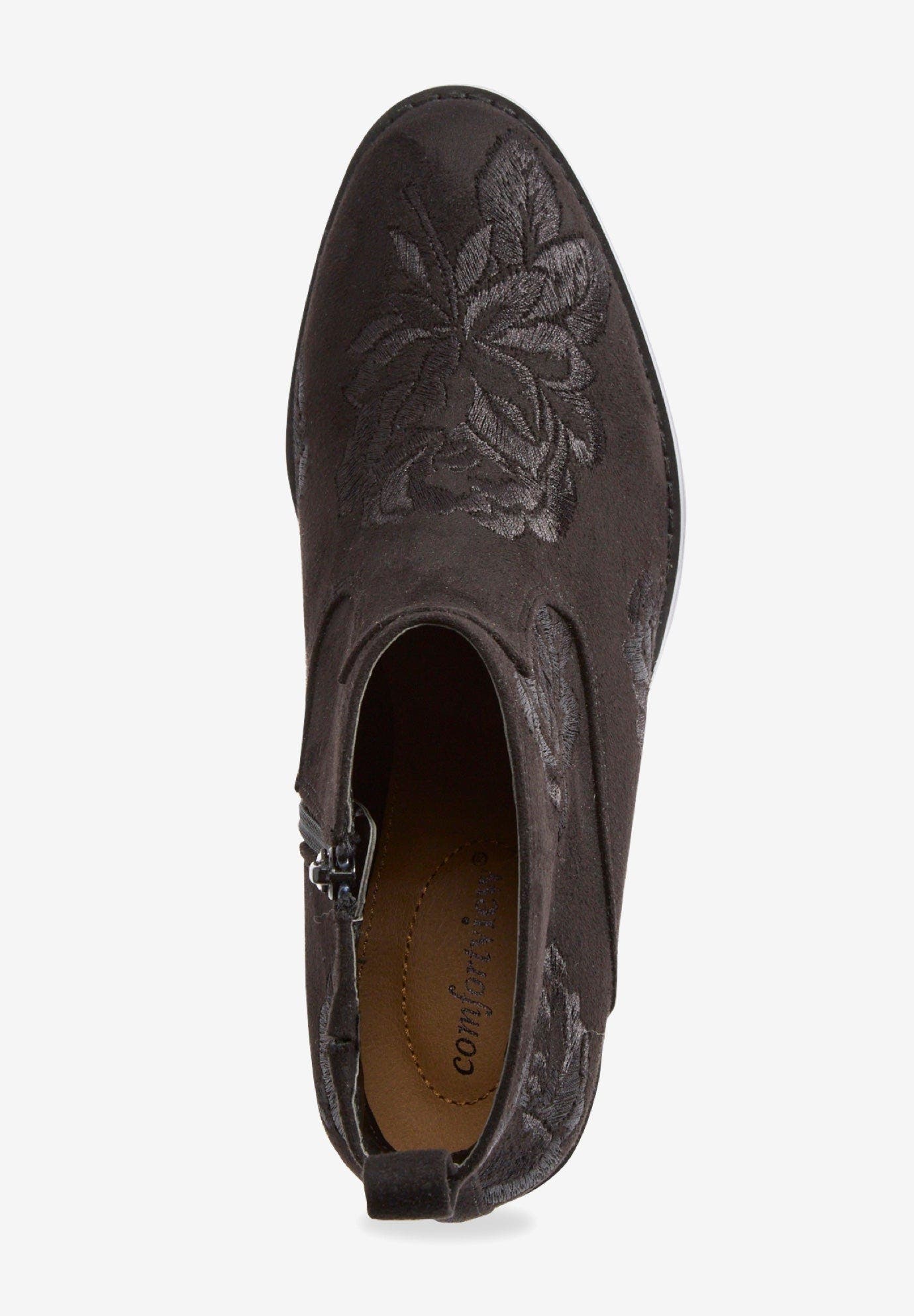 Comfortview The Gwyneth Bootie, Alternate, color, Black