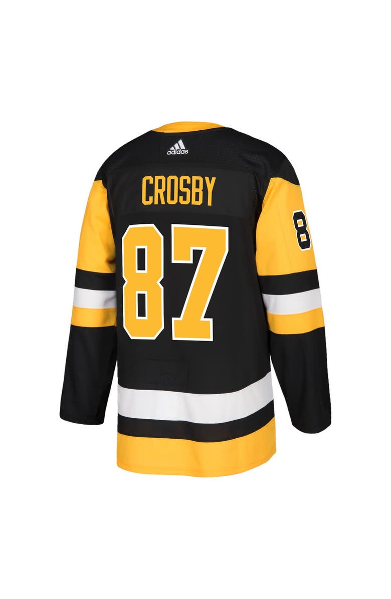 adidas Men's adidas Captain Patch Sidney Crosby Black Pittsburgh Penguins Authentic Player Jersey, Alternate, color,
