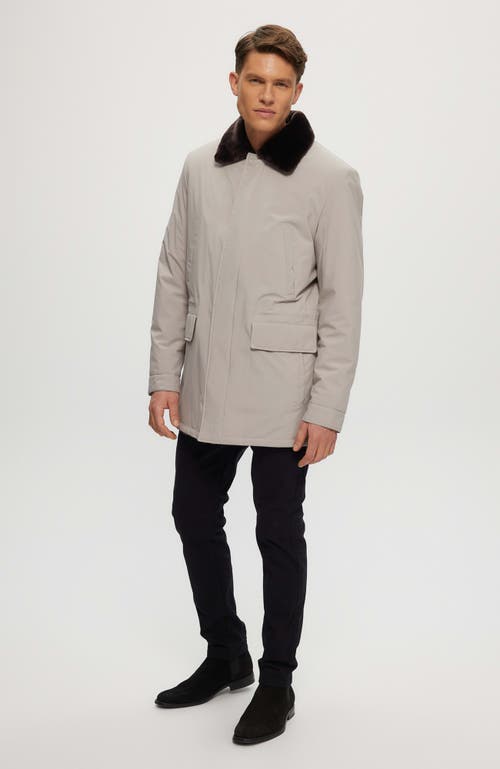 Gorski Shearling Lamb Lined Jacket In Gray