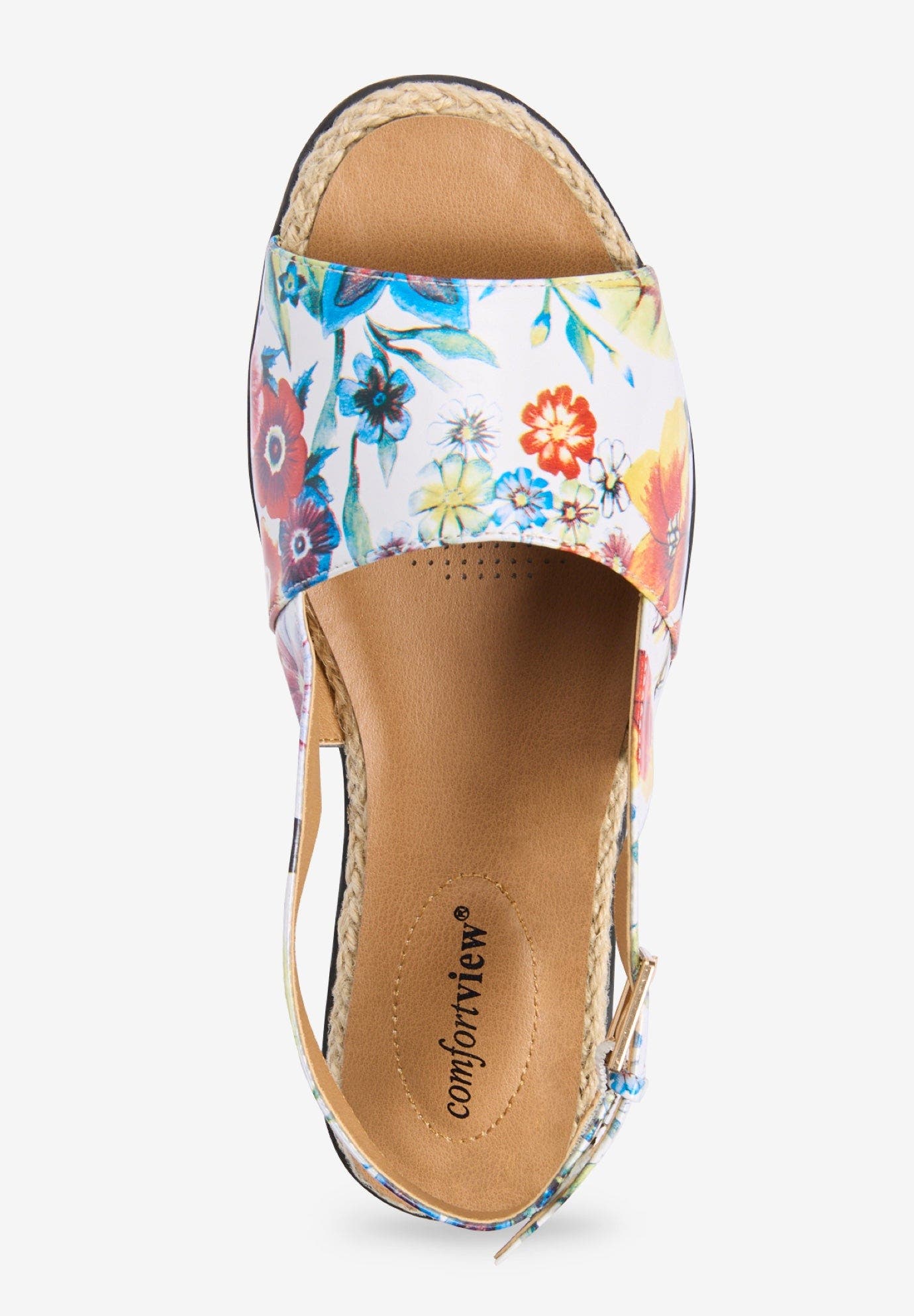 The Adele Sling Sandal, Alternate, color, GARDEN MULTI