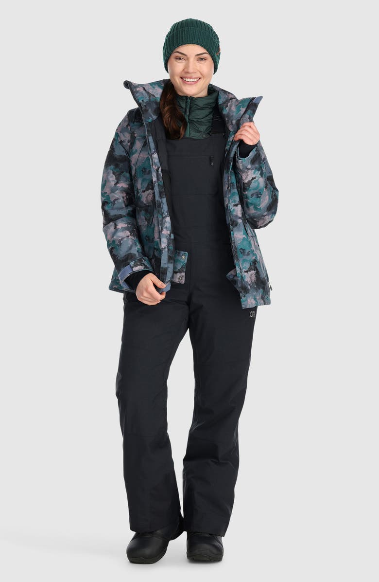 Outdoor Research Snowcrew Waterproof Insulated Bibs, Alternate, color, Black