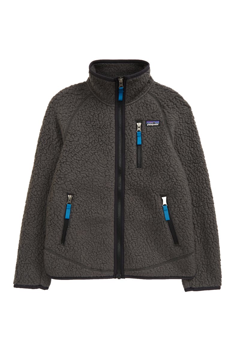 Retro Pile Recycled Fleece Zip Jacket, Main, color, FORGE GREY-FGE