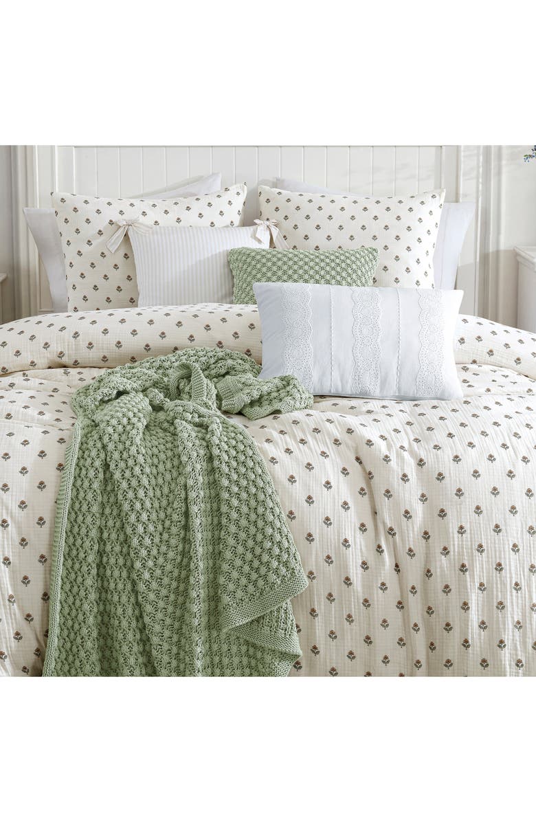 Peri Home Block Print Gauze Comforter & Shams Set, Alternate, color,