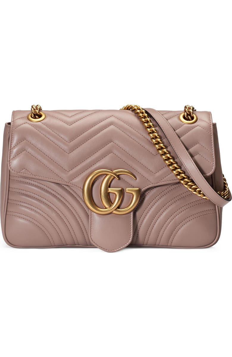 Gucci Medium GG Matelassé Leather Shoulder Bag, Main, color,