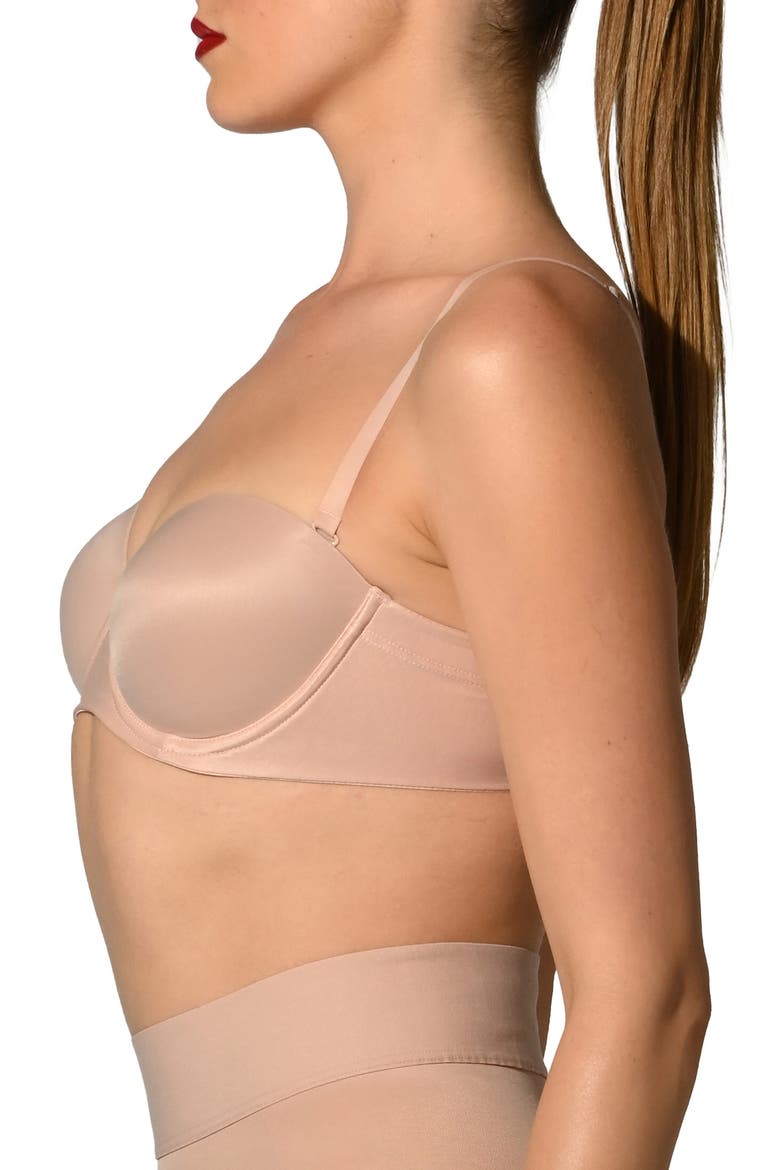 Bandeau Underwire Bra, Alternate, color, ROSEPOWDER