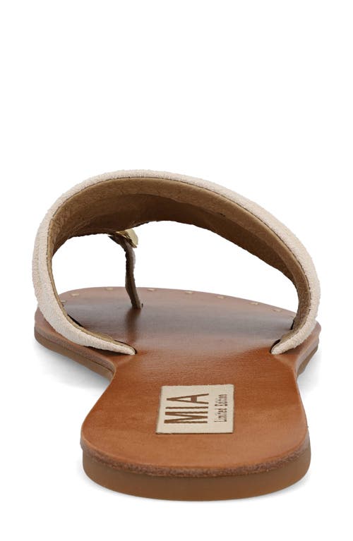 Mia Tiffani Slide Sandal In Bone
