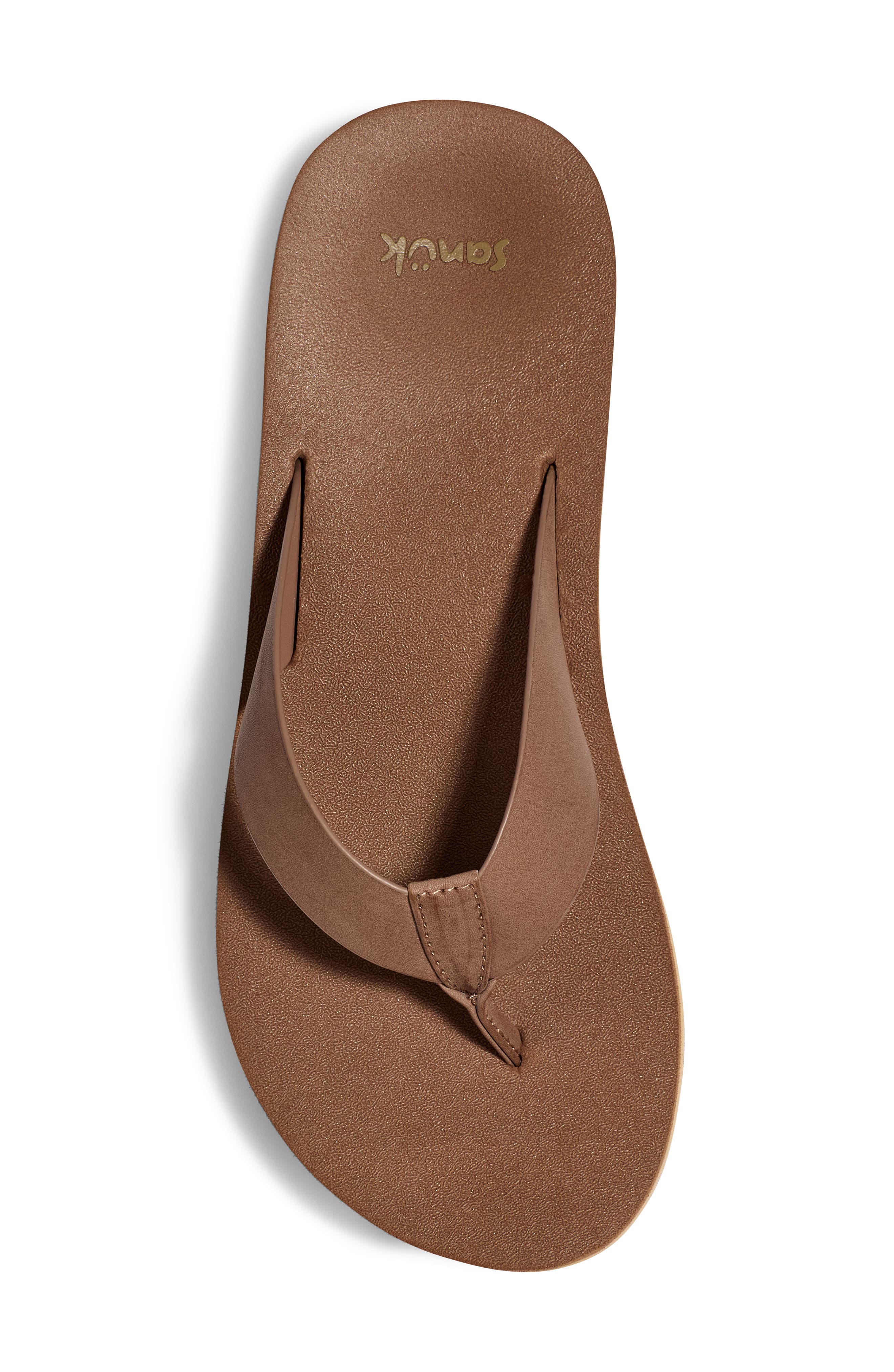 Highland Flip Flop, Alternate, color, BROWN 2