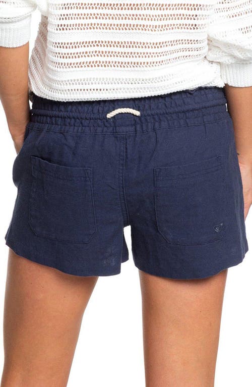 ROXY ROXY OCEANSIDE COTTON DRAWSTRING SHORTS
