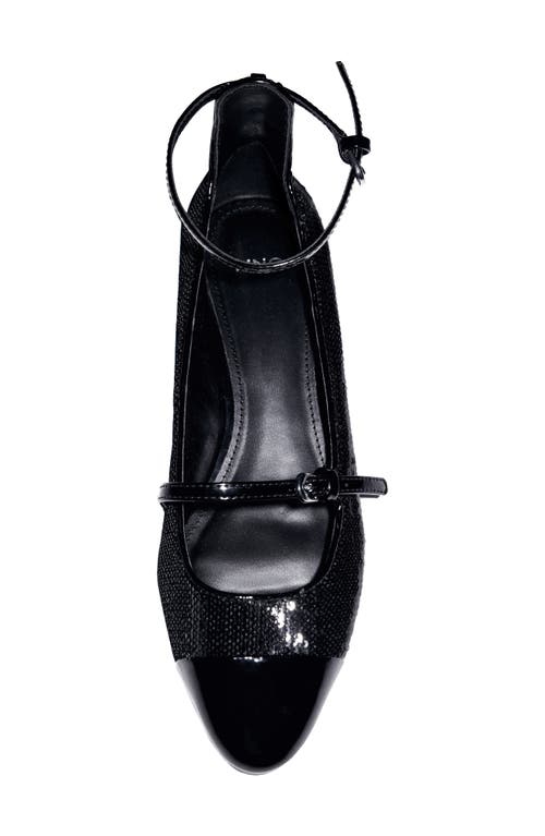 Shop Mango Ankle Strap Pump In Black