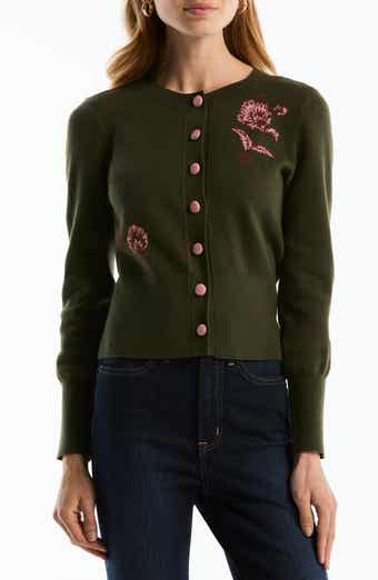 Floral Crewneck Cardigan