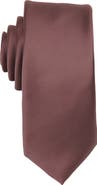 Brooklyn Brigade Men's Solid Satin X-Long Tie