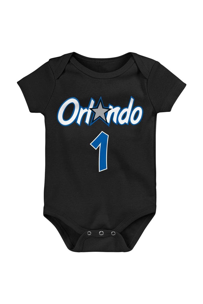 Infant Mitchell & Ness Penny Hardaway Black Orlando Magic Hardwood Classics Name & Number Bodysuit, Alternate, color, Black