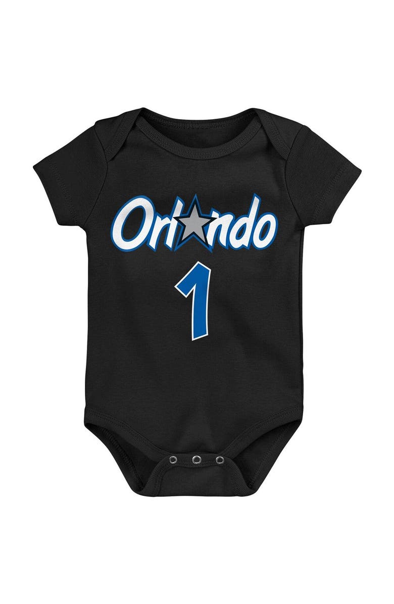 Mitchell & Ness Infant Mitchell & Ness Penny Hardaway Black Orlando Magic Hardwood Classics Name & Number Bodysuit, Alternate, color, 