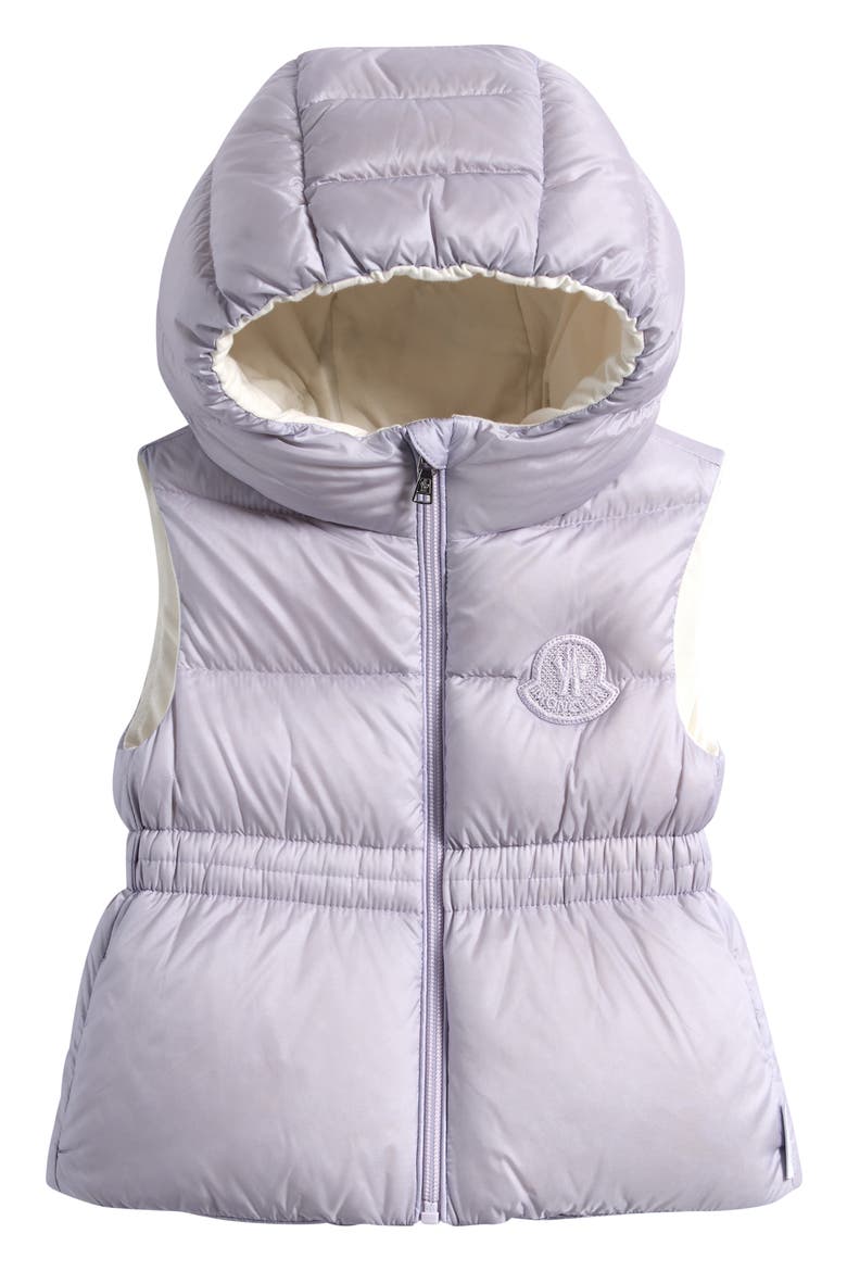 Kids' Una Down Hooded Puffer Vest, Main, color, PURPLE