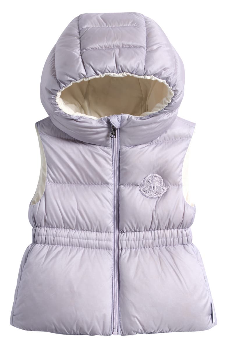 Moncler Kids' Una Down Hooded Puffer Vest, Main, color, Purple