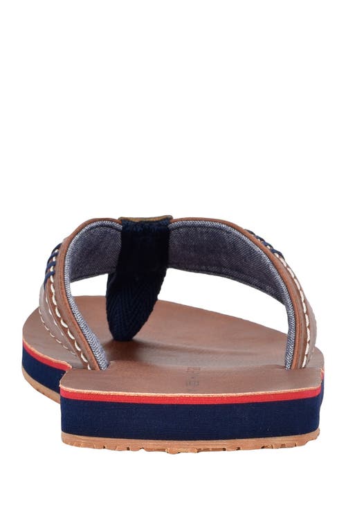 Tommy Hilfiger Destino Flip Flop In Cognac