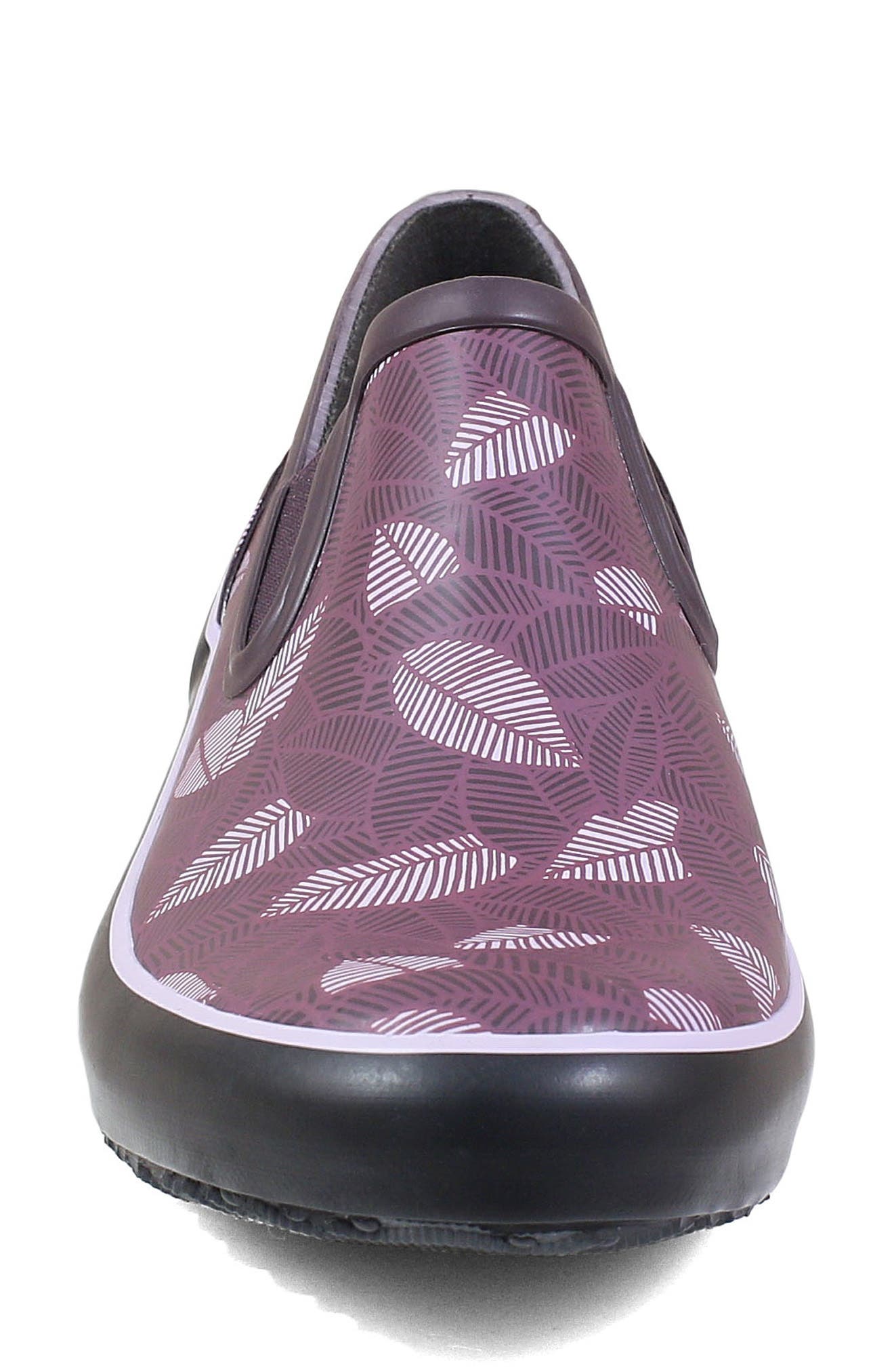 Patch Waterproof Slip-On Sneaker, Alternate, color, RAISIN