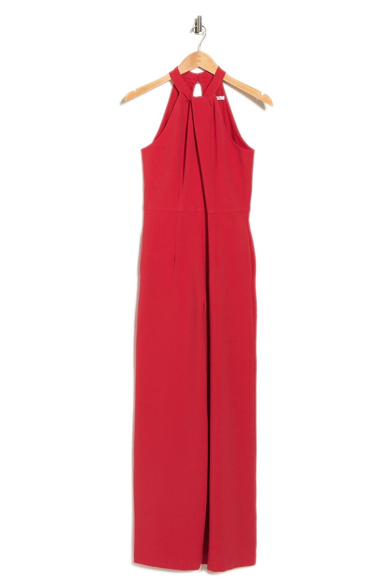 Halter Neck Wide Leg Jumpsuit, Alternate, color, FIRE